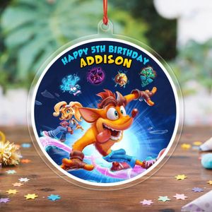 Crash Bandicoot Acrylic Ornament Birthday Gift