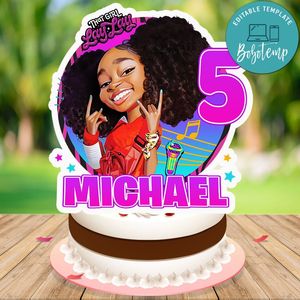 That Girl lay lay Cake Topper Template Printable Instant Download