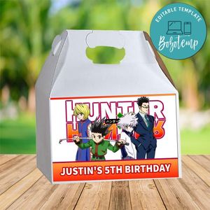 Hunter X Gable Box Digital File Printable Instant Download