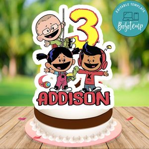 Xavier Riddle Cake Topper Template Printable Instant Download