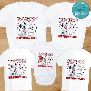 101 Dalmatians Family Birthday T-Shirt
