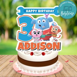 Chico bon bon Cake Topper Template Printable Instant Download