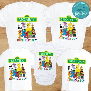 Sesame Street Birthday Design Customer Request PNG file template