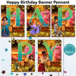 Encanto Banner Pennant Digital File Template Instant Download