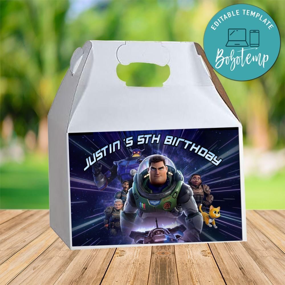 Lightyear Gable Box Digital File Printable Instant Download