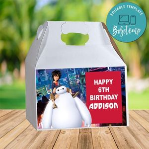 Big Hero 6 Gable Box Digital File Printable Instant Download