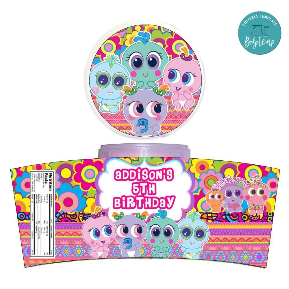 Ksimerito Cotton Candy Label Template To Print At Home Instant Download