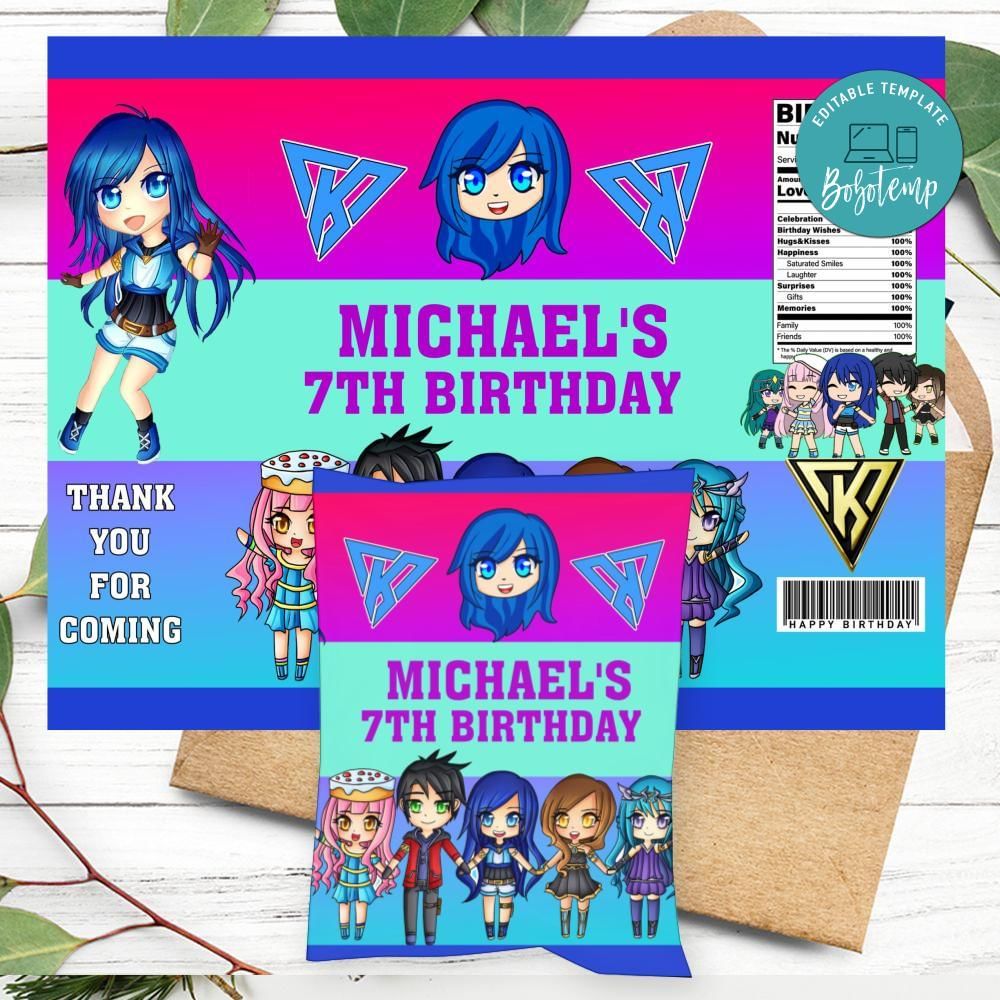 Itsfunneh Birthday Chip Bag Digital File Printable | Sportspartydesign