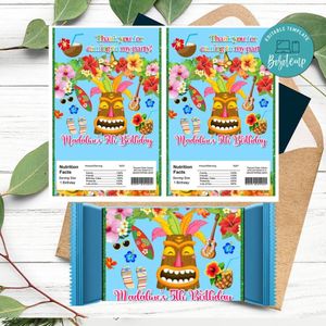 Luau Rice Krispies Treats Template Printable Instant Download