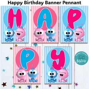 Gaa Gaa And Goo Goo Banner Pennant Digital File Template Instant Download