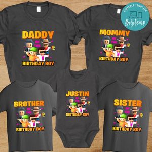 Stumble Guys Family Birthday Vacation T-Shirt