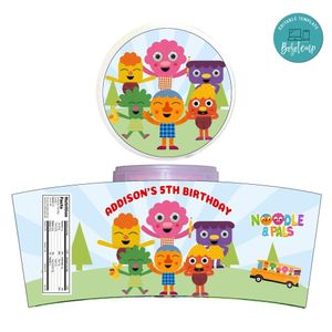 Noodle & Pals Cotton Candy Label Template To Print At Home Instant Download