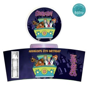 Scooby Doo Cotton Candy Label Template To Print At Home Instant Download