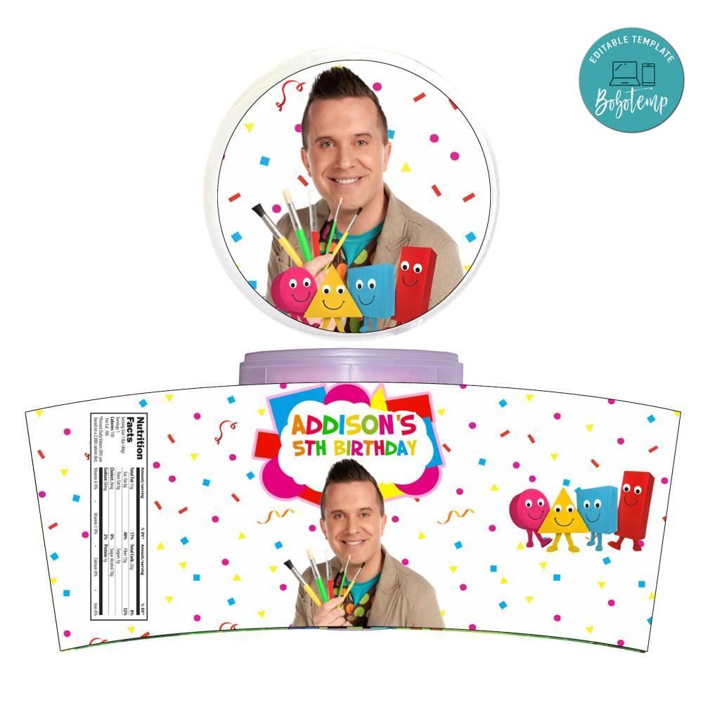 Mister Maker Cotton Candy Label Template To Print At Home Instant Download