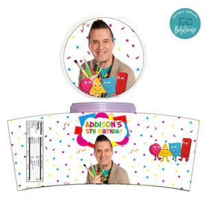 Mister Maker Cotton Candy Label Template To Print At Home Instant Download