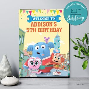 Chico Bon Bon Birthday Welcome Sign Digital File Printable Instant Download