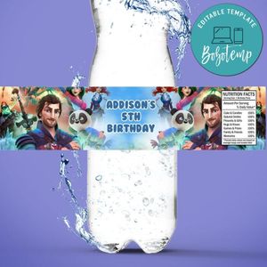 Koshchey: The True Story Birthday Water Bottle Label Template To Print At Home Instant Download
