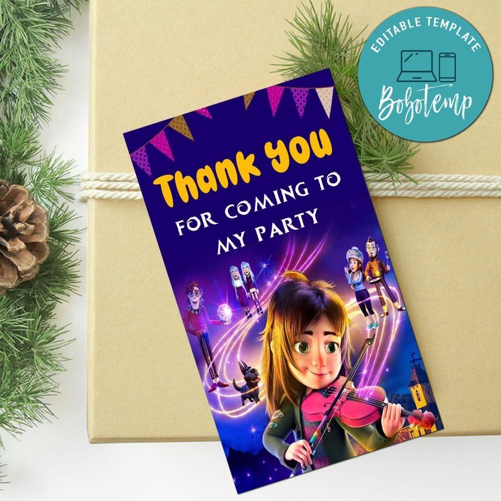 My Freaky Family Thank You Tag Customizable Template To Print At Home Instant Download