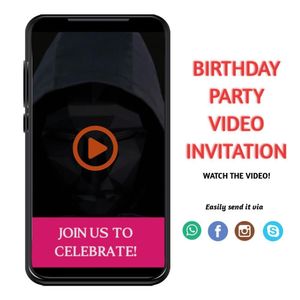 Squid game Video Invitation Digital Template Customizable Instant Download