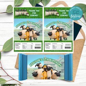 Shaun the Sheep Rice Krispies Treats Template Printable Instant Download