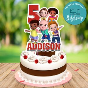 Chuchu Tv Cake Topper Template Printable Instant Download