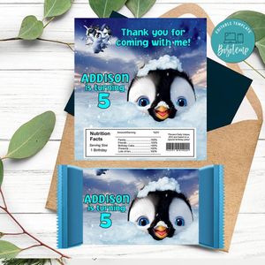 Happy Feet Candy bar Label Customizable Template Instant Download