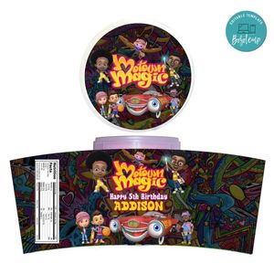 Motown Magic Cotton Candy Label Template To Print At Home Instant Download