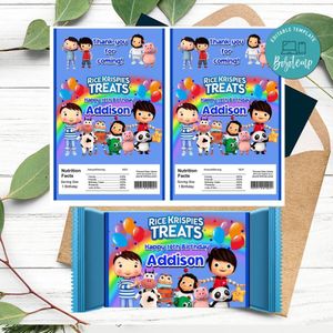 Little Baby Bum Rice Krispies Treats Template Printable Instant Download