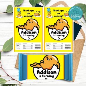 Gudetama Rice Krispies Treats Template Printable Instant Download