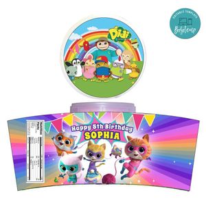 Super Kitties Cotton Candy Label Template To Print At Home Instant Download