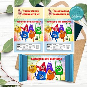 Colourblocks Rice Krispies Treats Printable Instant Download