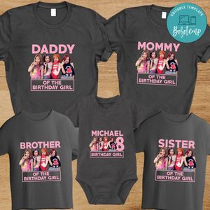 Black Pink Family Birthday Vacation PNG file template