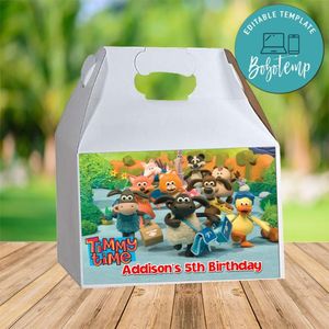 Timmy Time Gable Box Digital File Printable Instant Download
