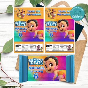 Mighty little bheem Rice Krispies Treats Template Printable Instant Download