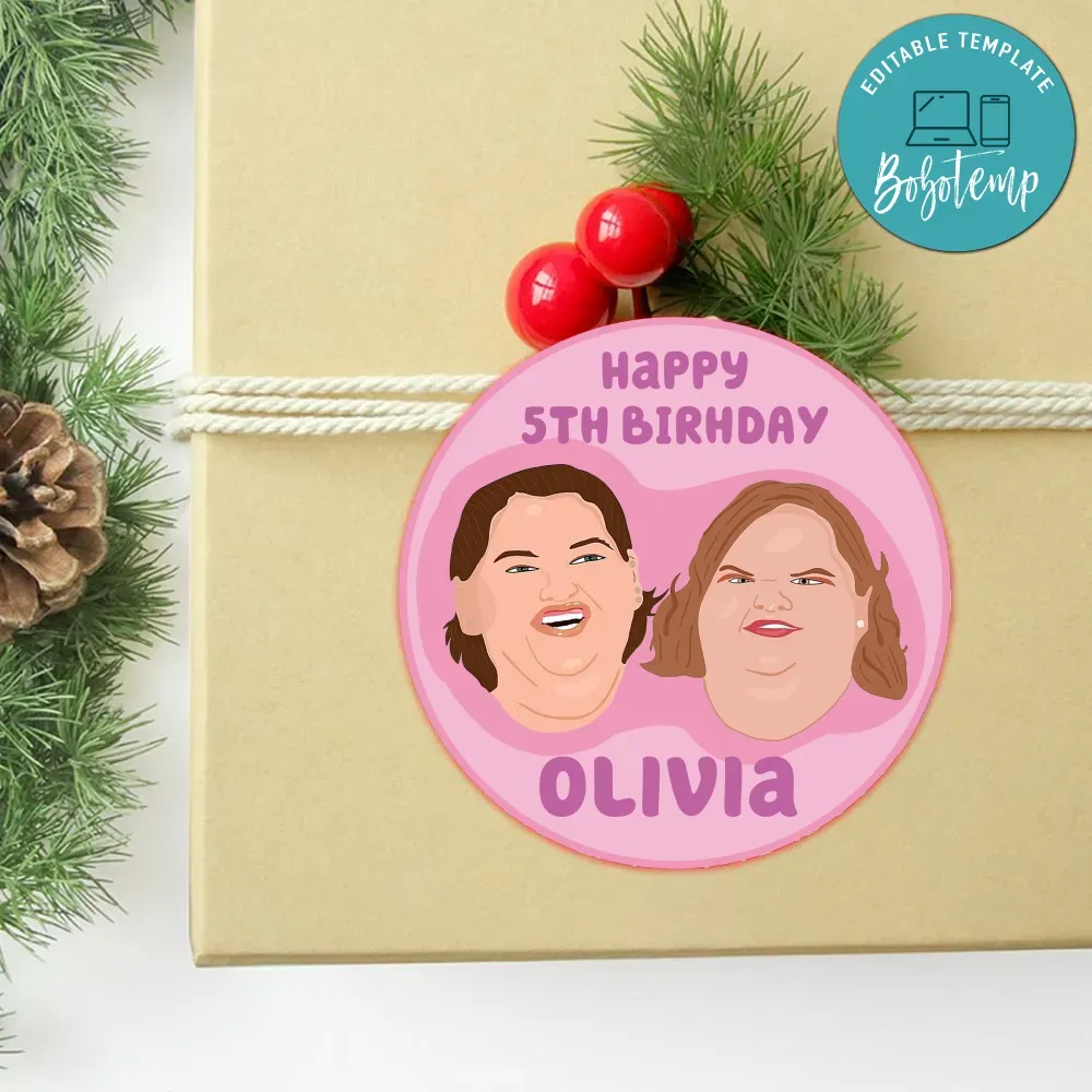 1000 Lb Sisters Circle Sticker Template Customizable DIY | Bobotemp Shop