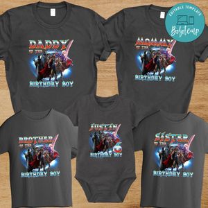 Thor love and thunder Family Birthday Vacation PNG file template