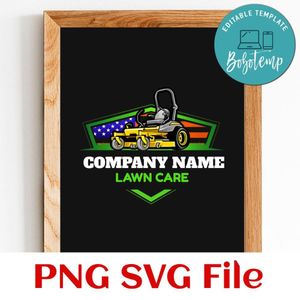 Lawn Care Custom Name Customer request PNG file template