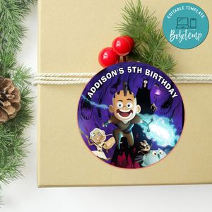 Niko and the sword Circle Sticker Template Customizable to Print at Home Instant Download