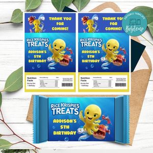 Deep movie Rice Krispies Treats Template Printable Instant Download