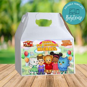 Daniel Tiger Gable Box Digital File Printable Instant Download