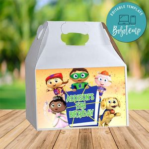 Super Why Wyatt Gable Box Digital File Printable Instant Download
