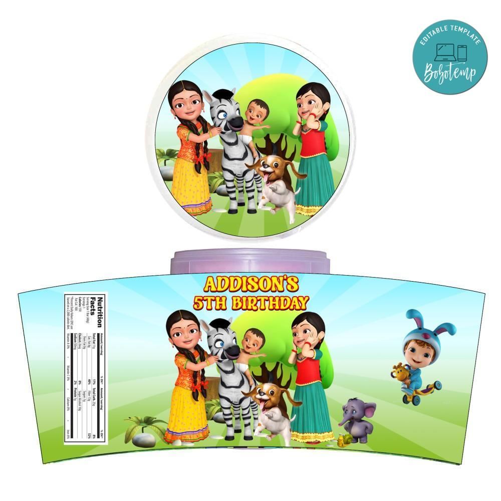 Infobells Cotton Candy Label Template To Print At Home Instant Download