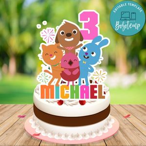 Sago Mini Birthday Cake Topper Template Printable Instant Download