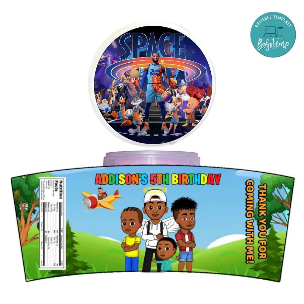 Space Jam 2 Cotton Candy Label Template To Print At Home Instant Download