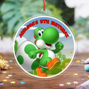 Yoshi Acrylic Ornament Birthday Gift