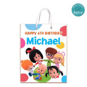 Cleo And Cuquin Gift Bag Label Template Printable Instant Download