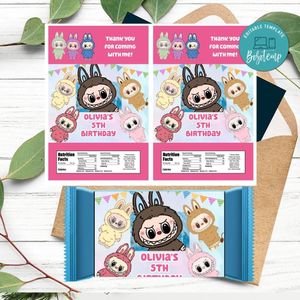 Labubu Rice Krispies Treats Printable Instant Download