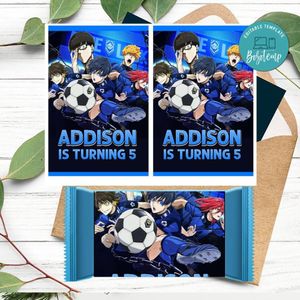 Blue lock Rice Krispies Treats Template Printable Instant Download