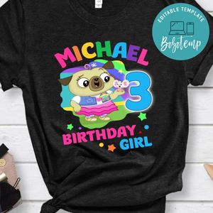 Chip and potato Birthday Girl Party PNG file template