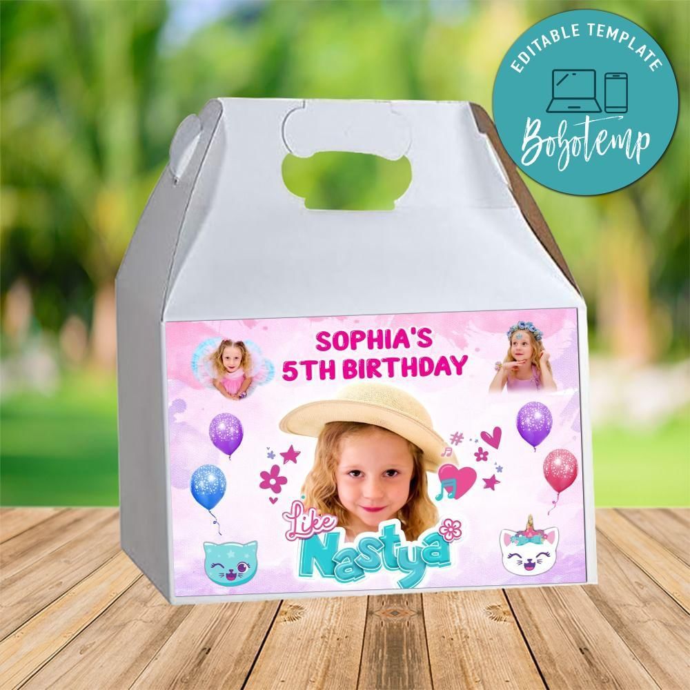 Nastya Gable Box Digital File Printable Instant Download